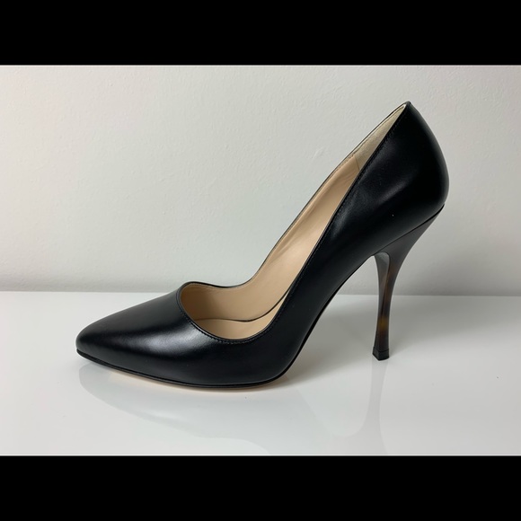 NEW MAX MARA STRESA Black Leather Pumps - Picture 8 of 8
